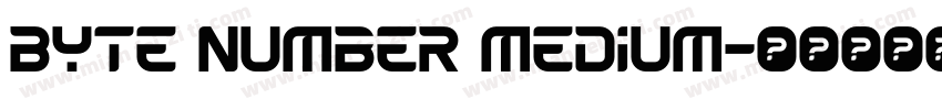 Byte Number medium字体转换